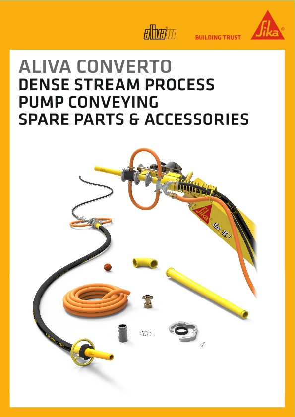 Aliva Converto备件及附件，密流工艺泵输送
