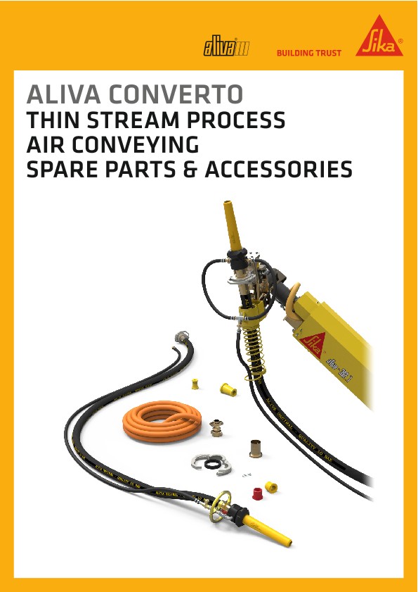 Aliva Converto备件和附件，细流工艺空气输送