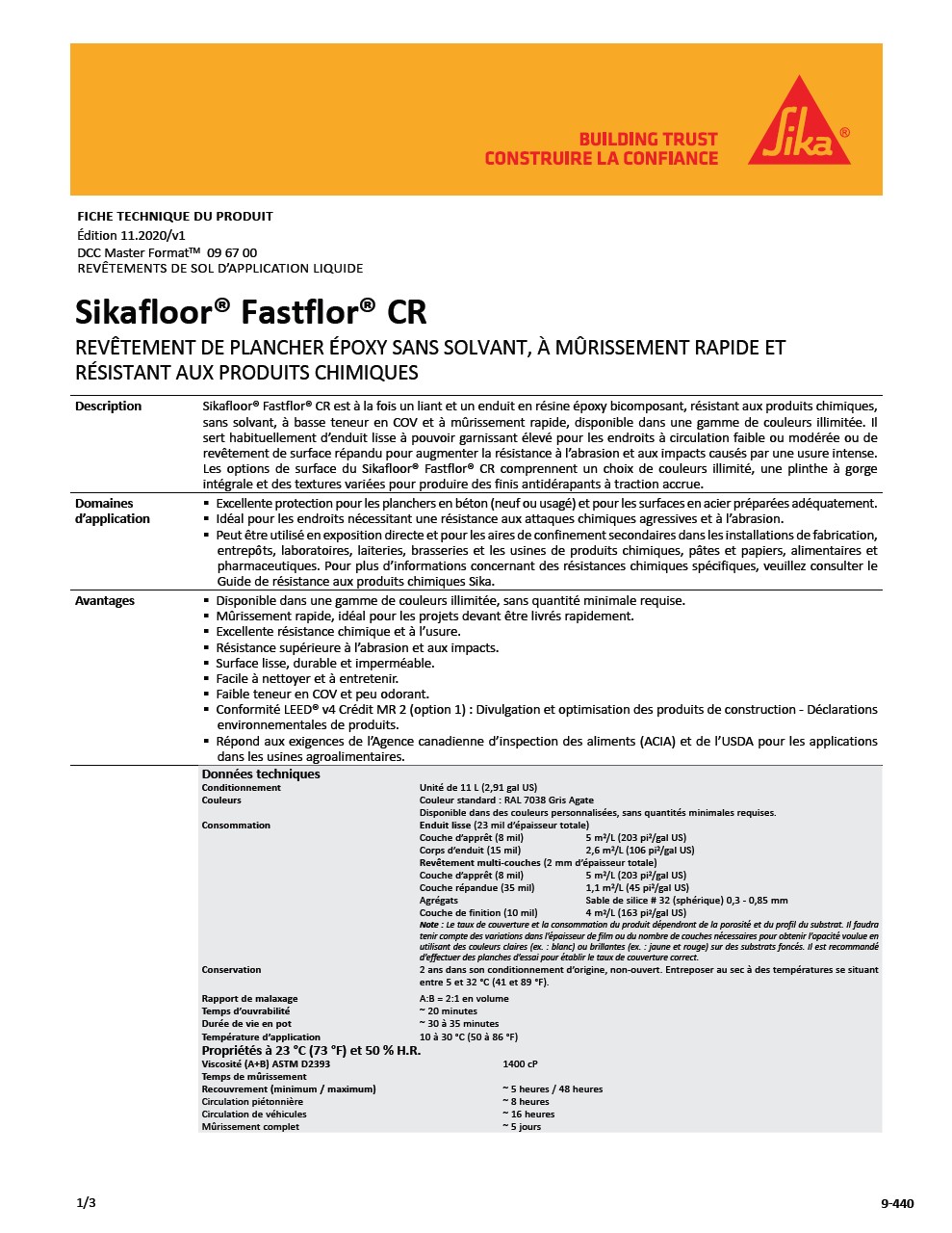 西卡地板®fastfloor®CR