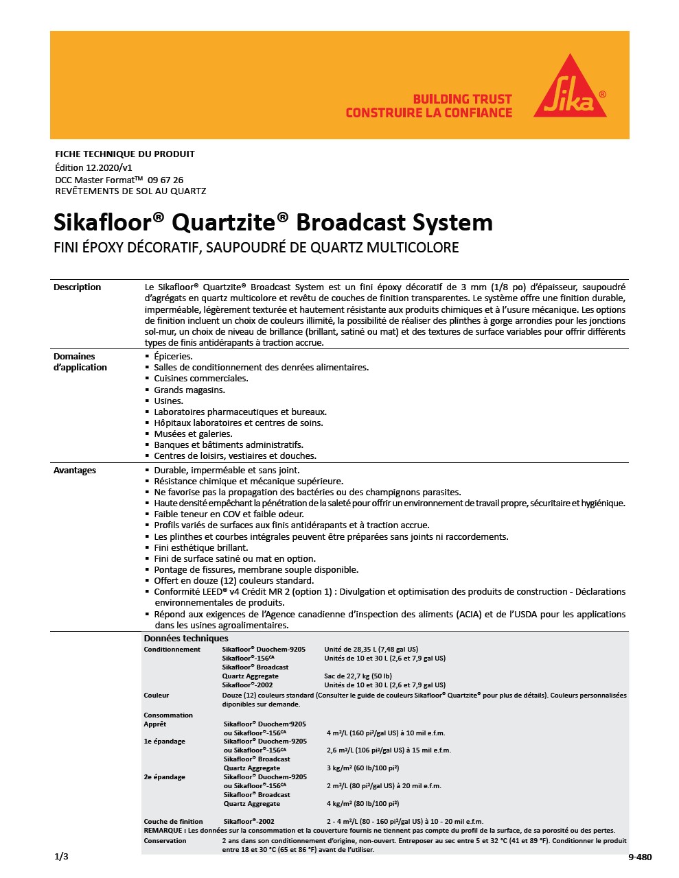 Sikafloor®-Quartzite®-Broadcast系统