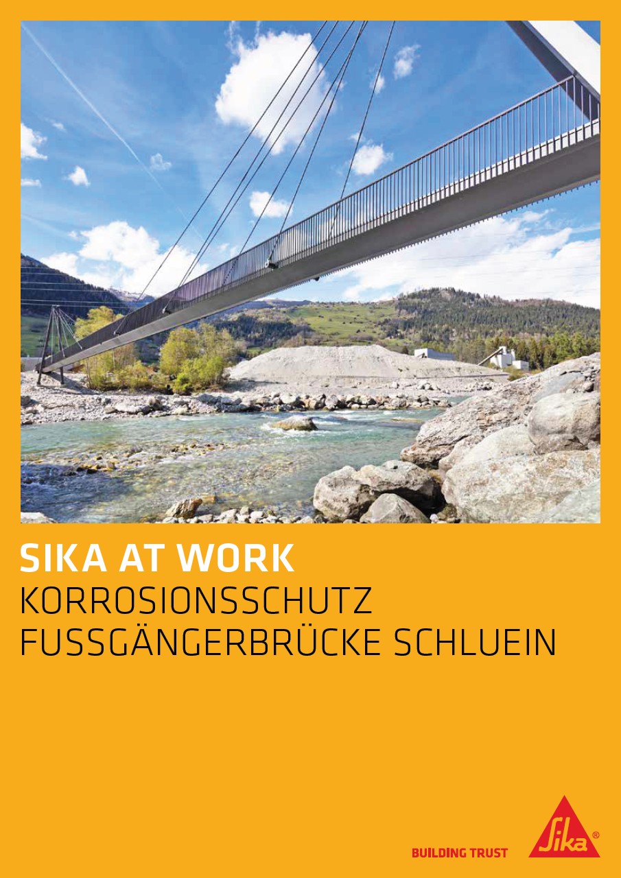 KorrosionsSchutzfussgängerbrücke«Schluein»