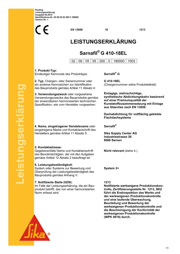 410 - 18 - el Sarnafil G