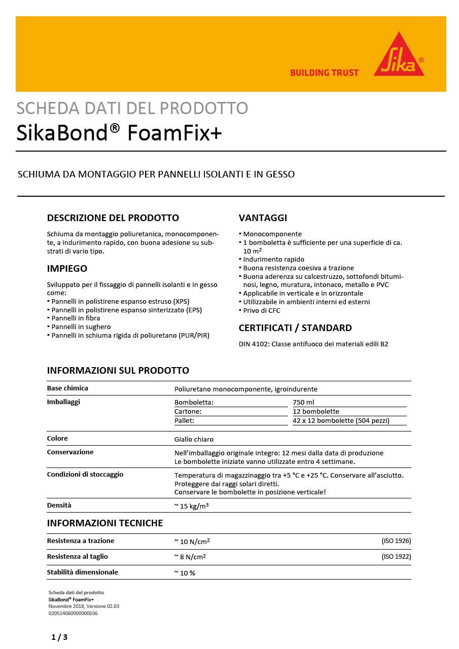 SikaBond®FoamFix +