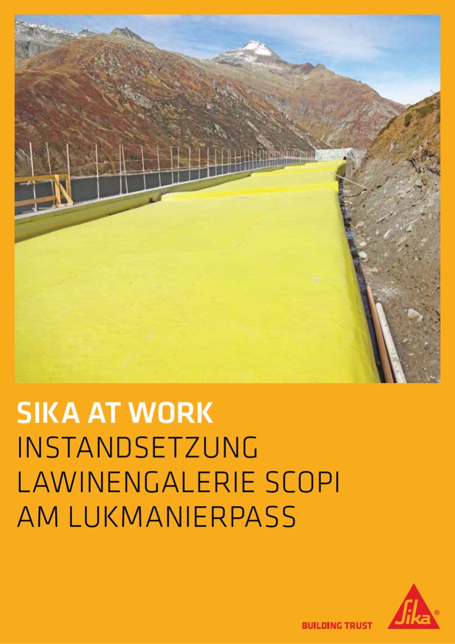 Instandstzung Lawinengalerie Scipi Am Lukmanierpass