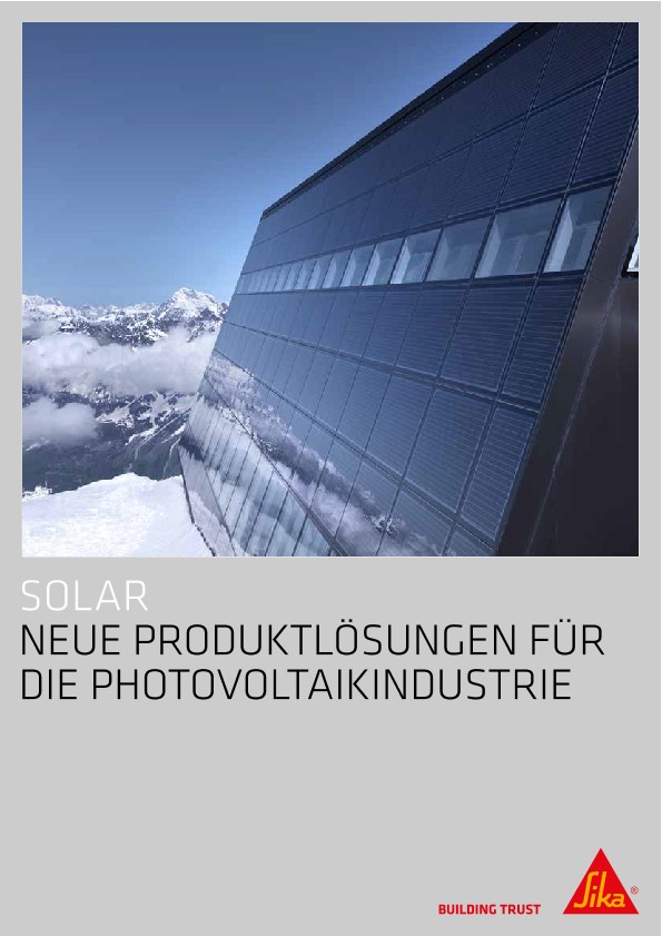 太阳能 -  NeueProduktlösungenFüriePhotovoltaikIndustrie
