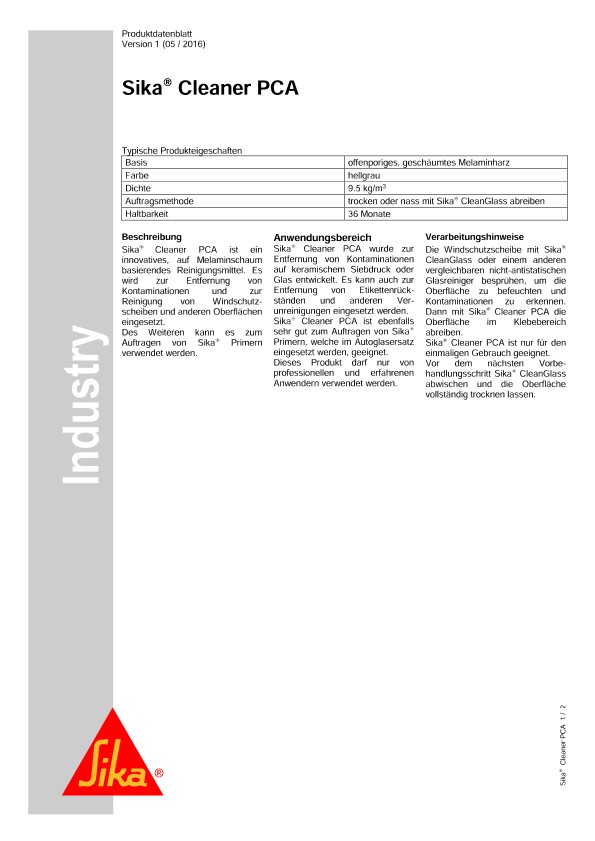 SIKA清洁剂PCA.