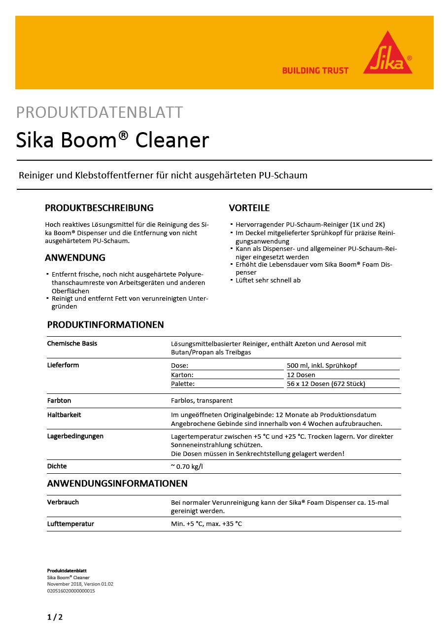 SikaBoom®清洁剂