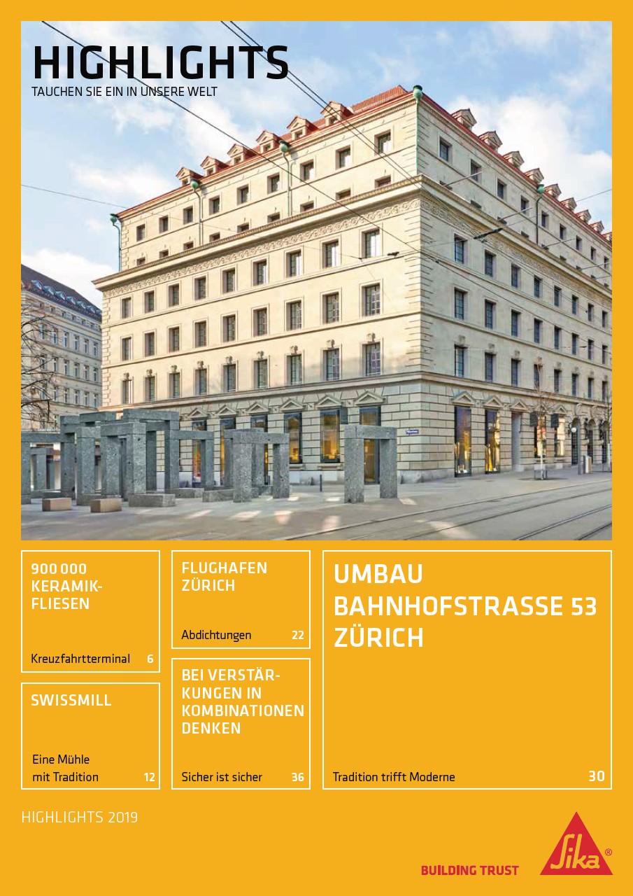 Sika®亮点2019，Ausgabe 1