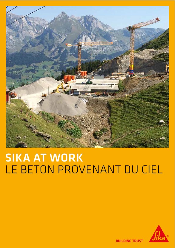 Le béton provenant du ciel