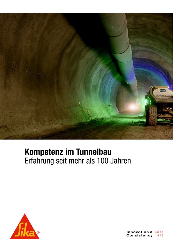 Sika  -  Kompetent im Tunnelbau