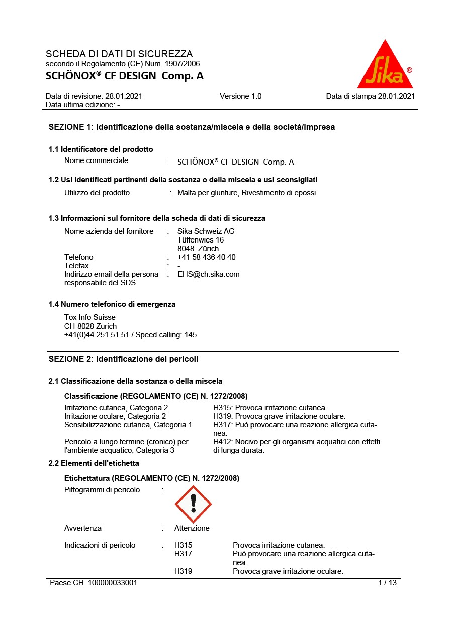 Schönox®CF设计（A）