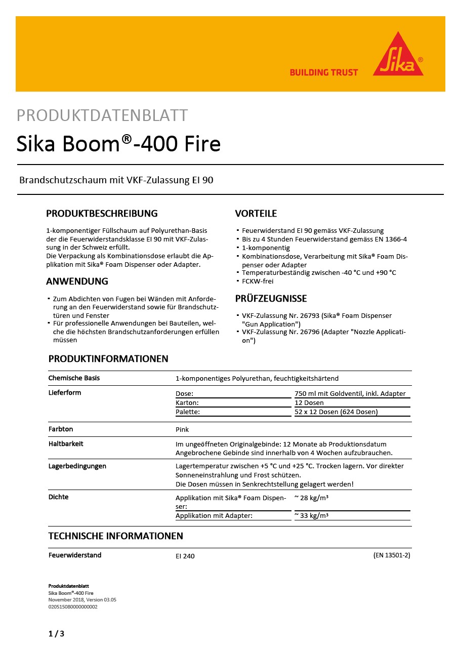 SikaBoom®-400火