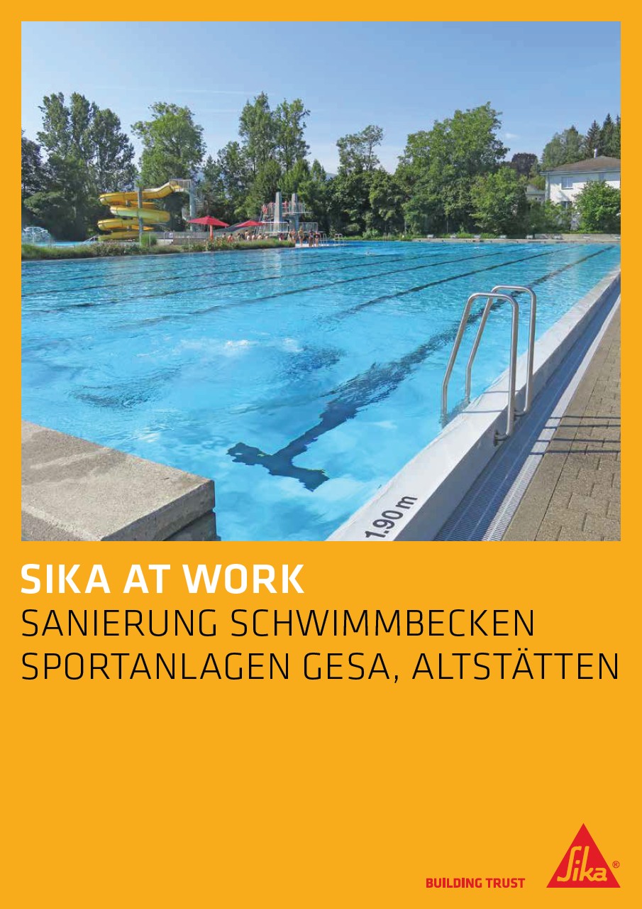 Sanierung Schwimmbecken Sportanlagen Gesa，Altstätten