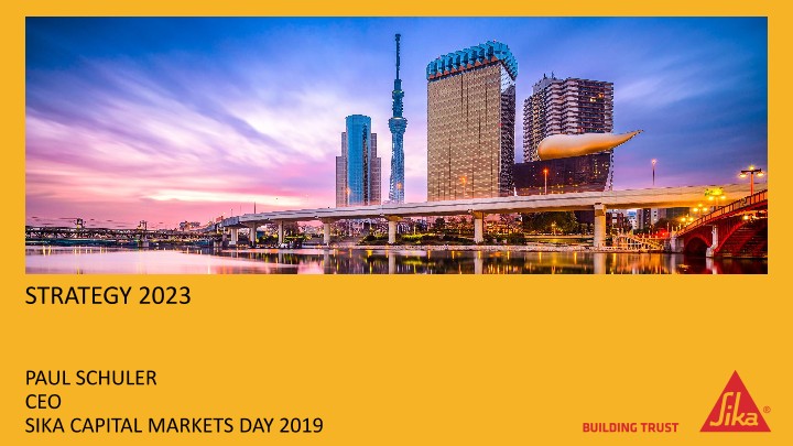 2023战略——为西卡的未来指明方向