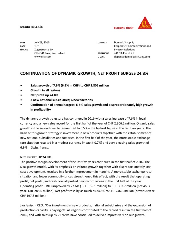 延续动态增长，净利润暴增24.8%