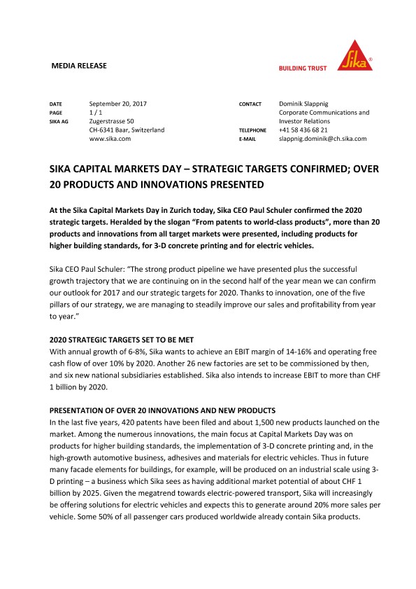 梅卡资本市场日-确定战略目标;展示了超过20种产品和创新