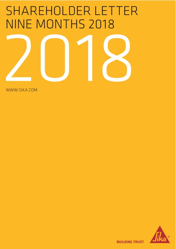 股东信- 2018年9个月