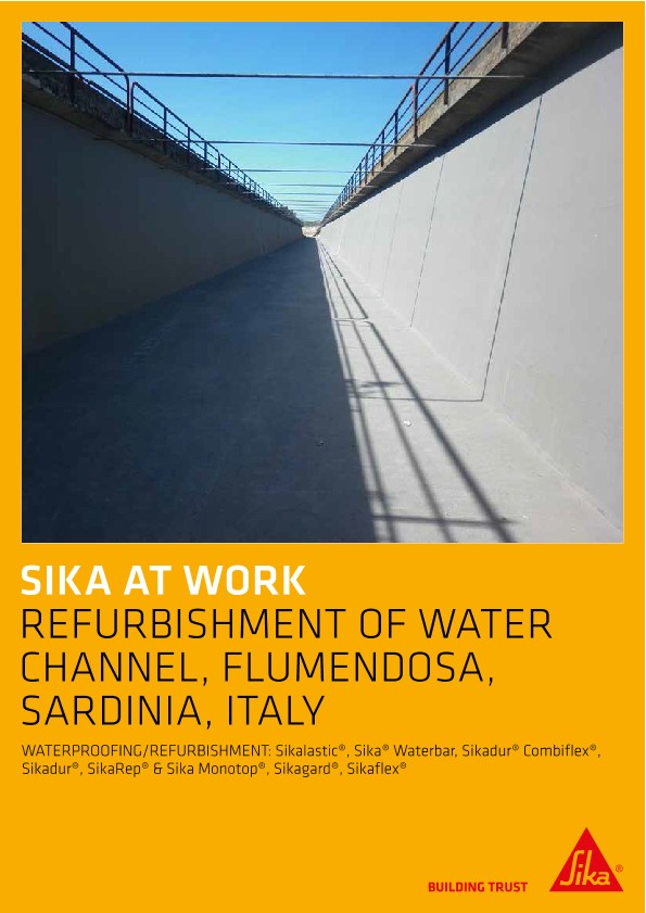 在Flumendosa，撒丁岛，意大利的水通道