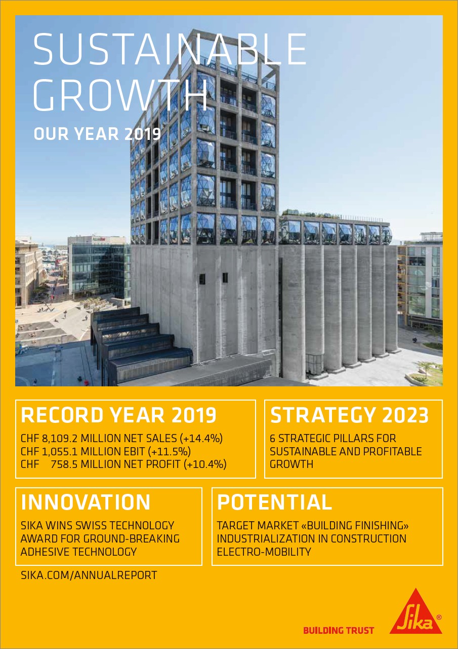 可持续增长 - 我们的2019年