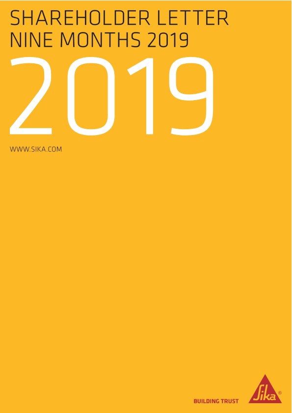 股东信- 2019年9月