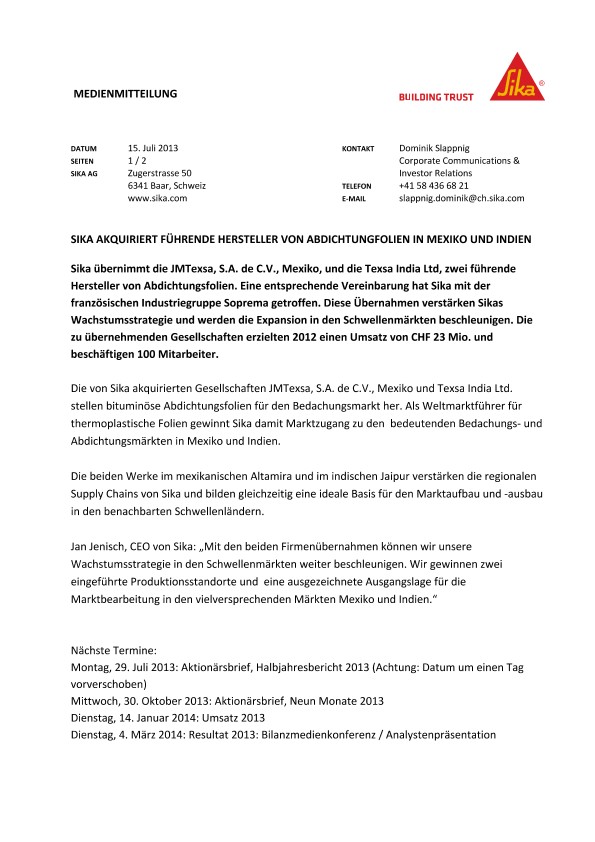 梅花莲führende赫斯特勒冯Abdichtungsfolien在墨西哥和印度