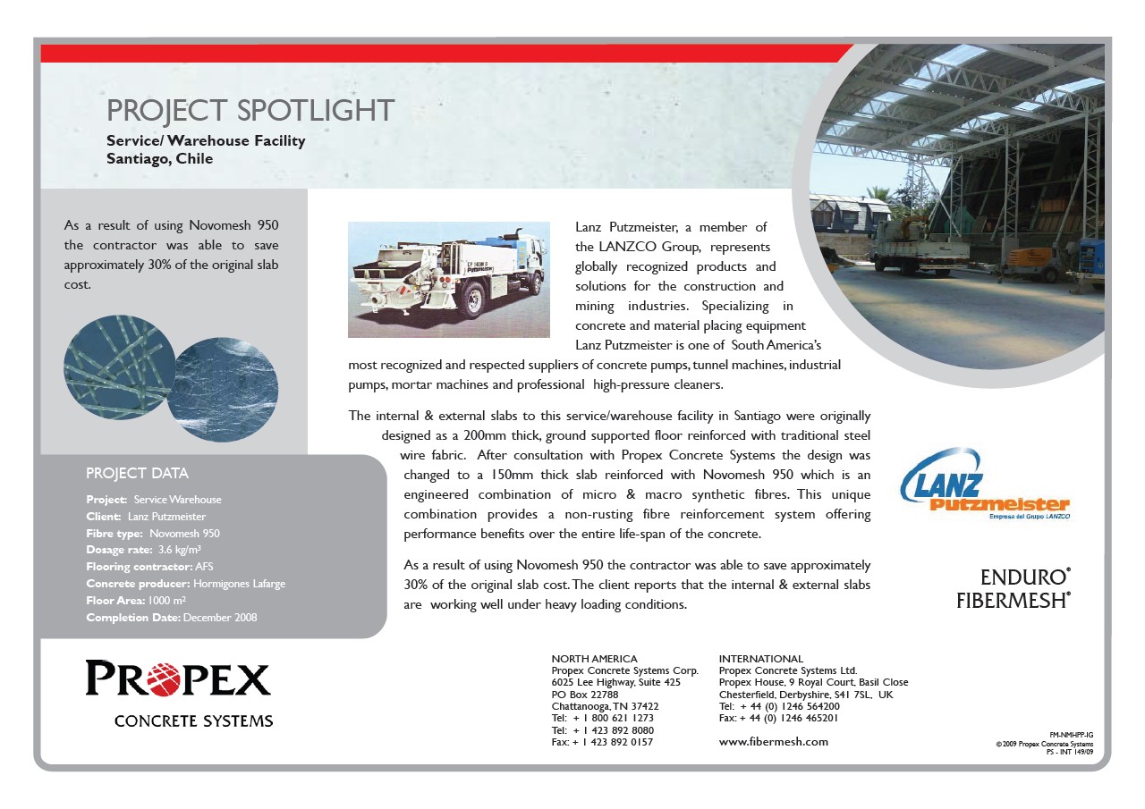 Propex -服务仓库设施在智利