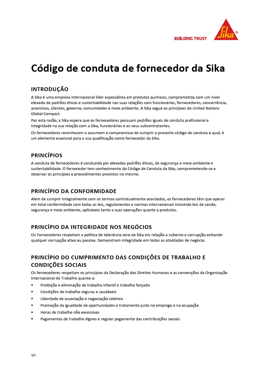 西卡供应商行为准则(PT)