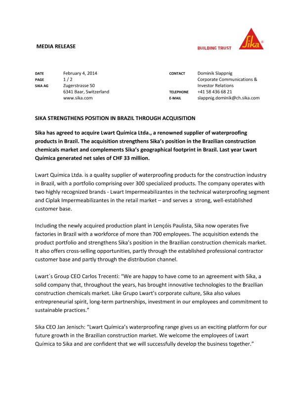 梅花鹿在巴西通过收购加强的位置