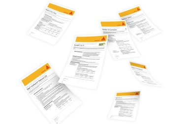 mehere Nachhaltigkeitsdatenblätter verschiedener Produkte