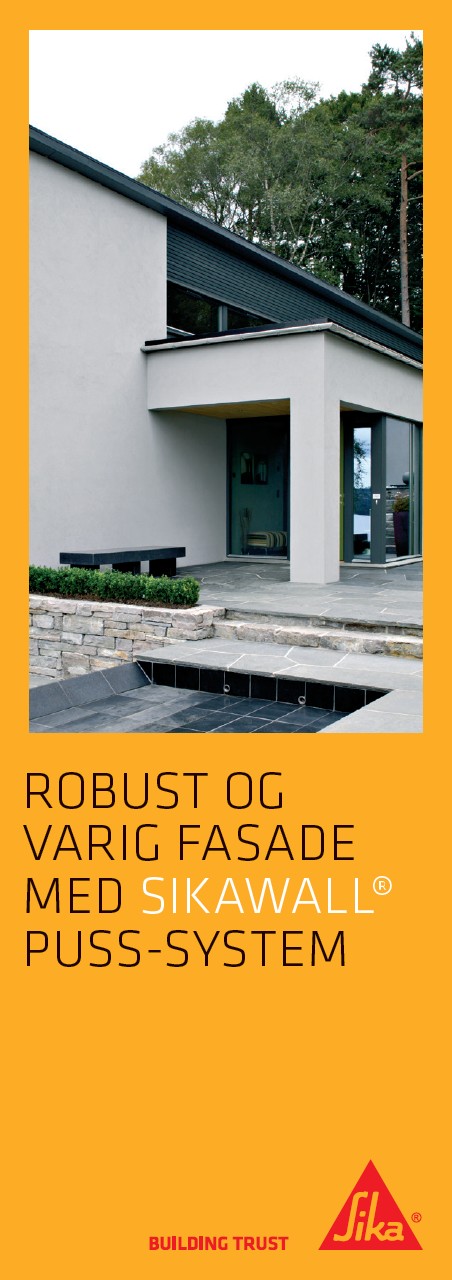 鲁棒og varig fasade med sikawall®puss-system