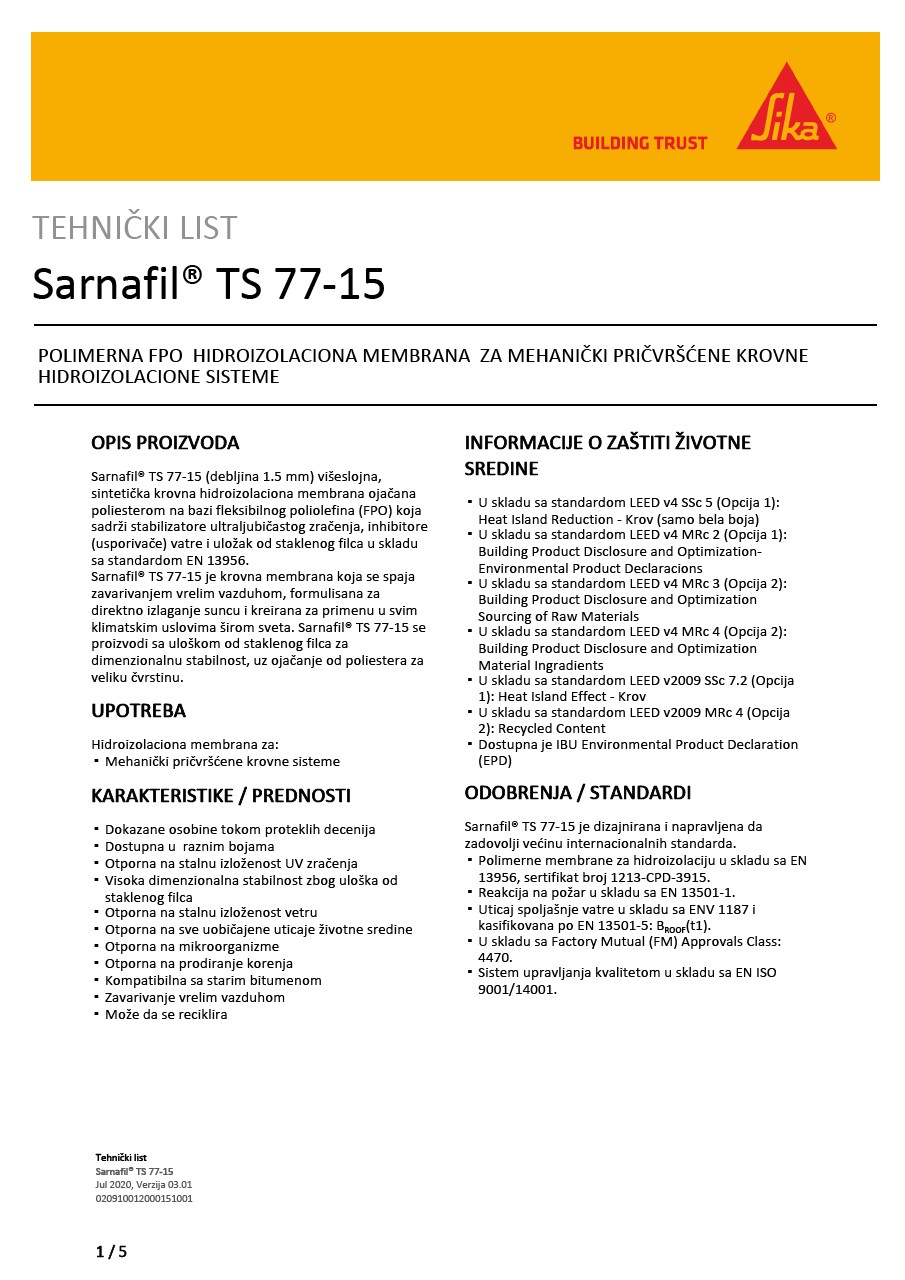Sarnafil®TS77-15