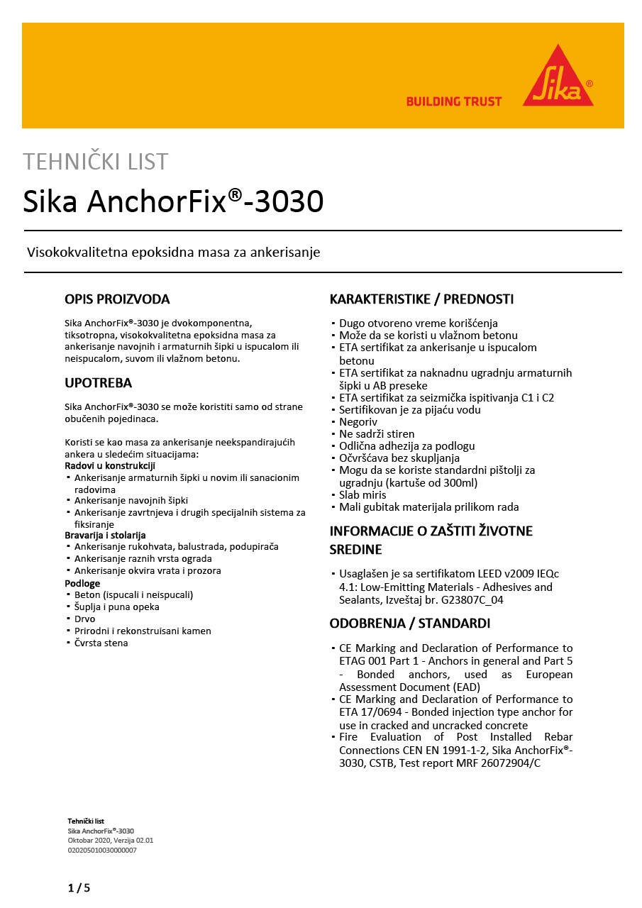 SikaAnchorfix®-3030