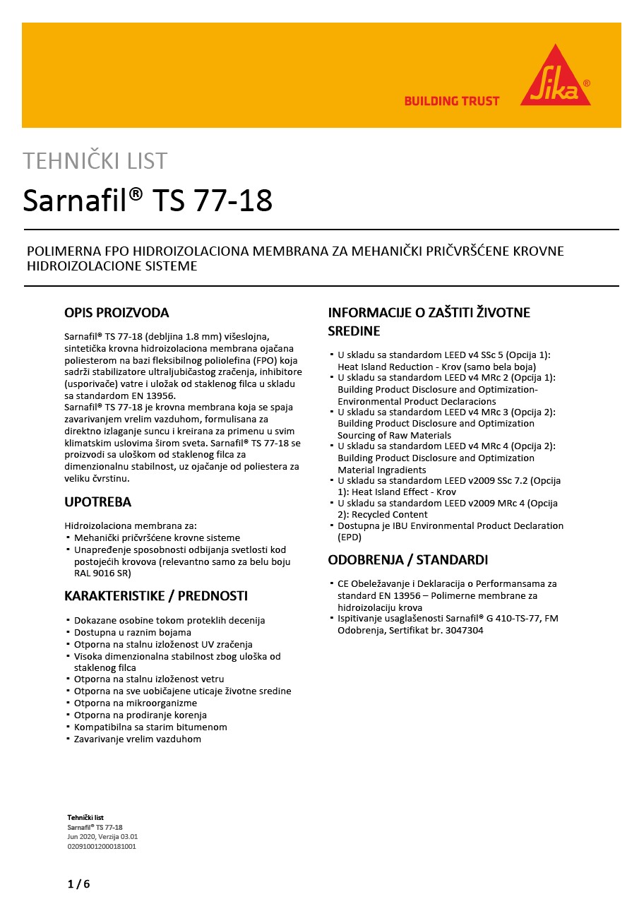 Sarnafil®TS77-18