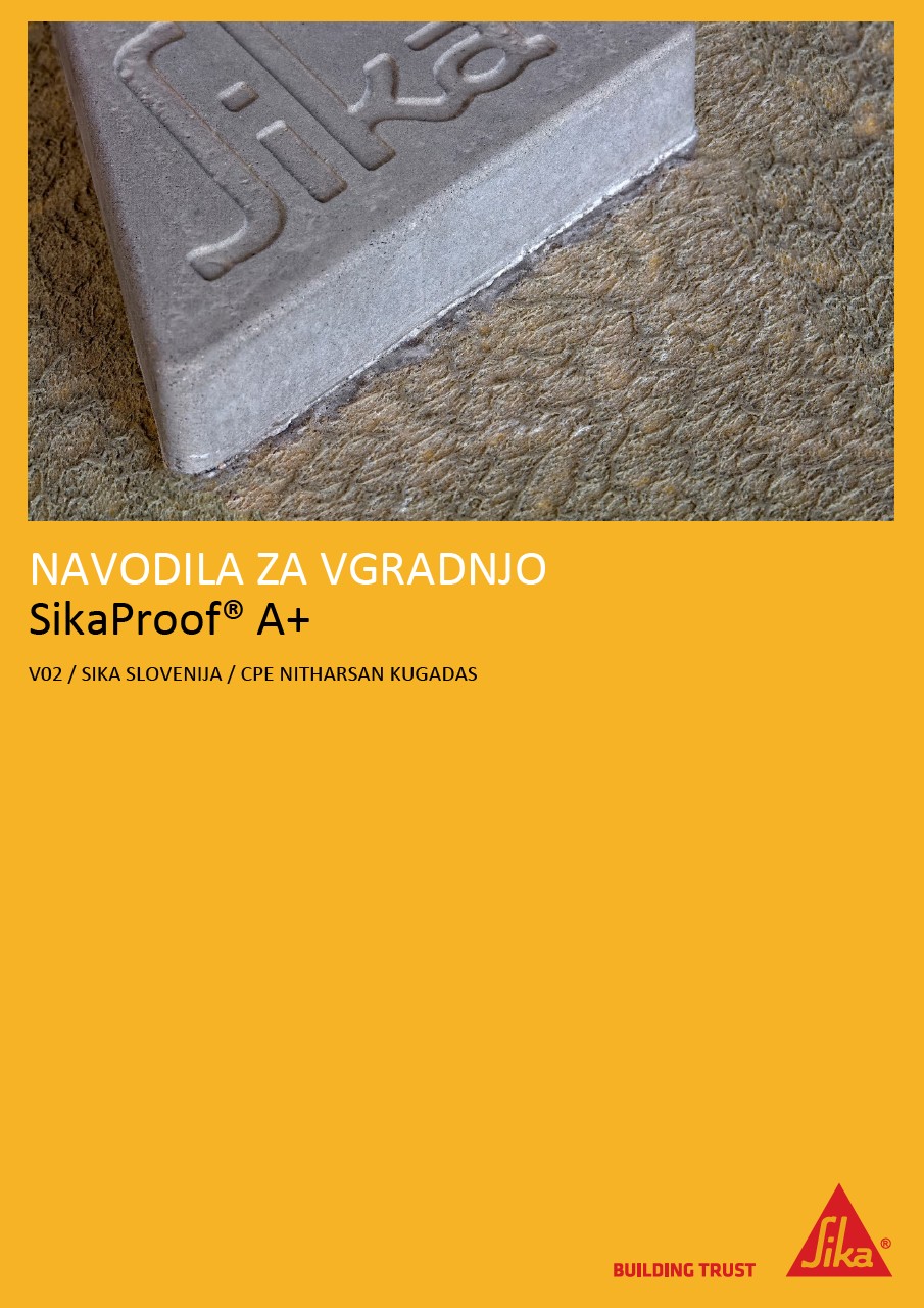 navodila za vgradnjosikaproof®a +